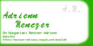 adrienn menczer business card